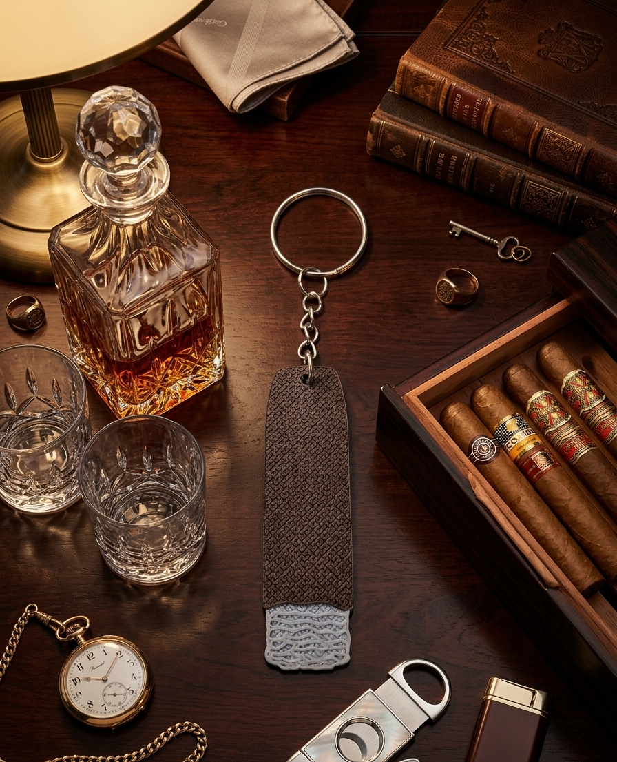 Klassieke Sigaar Sleutelhanger