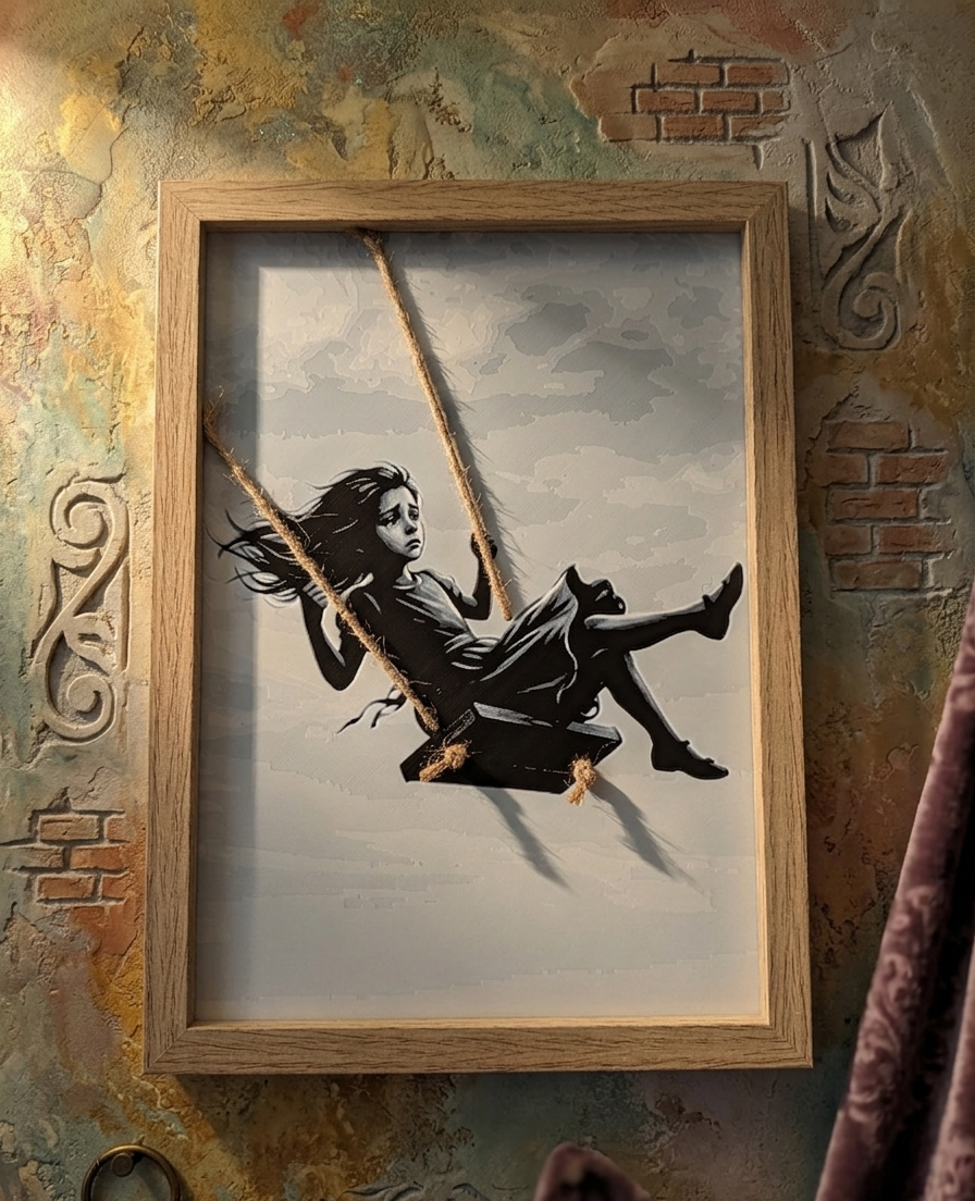 Meisje op de Schommel