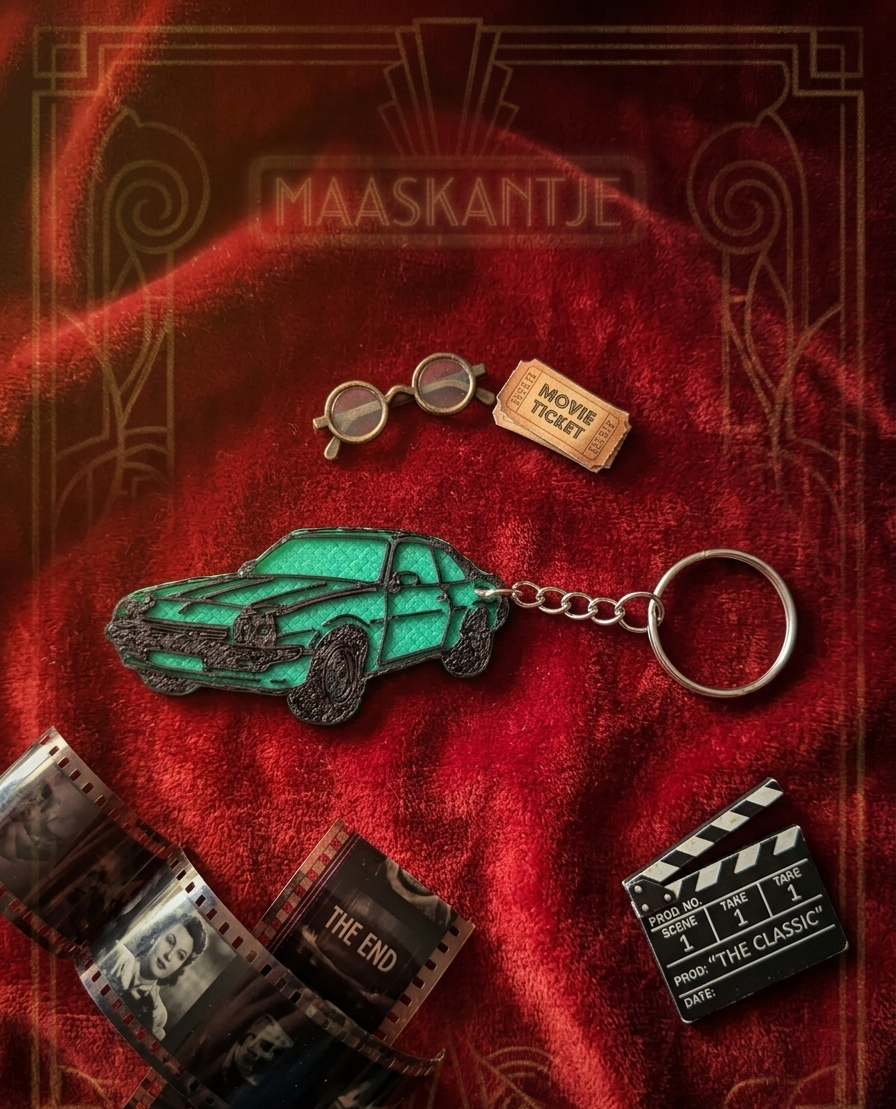 Groene Sportauto: Dé 3D-Sleutelhanger voor Fans