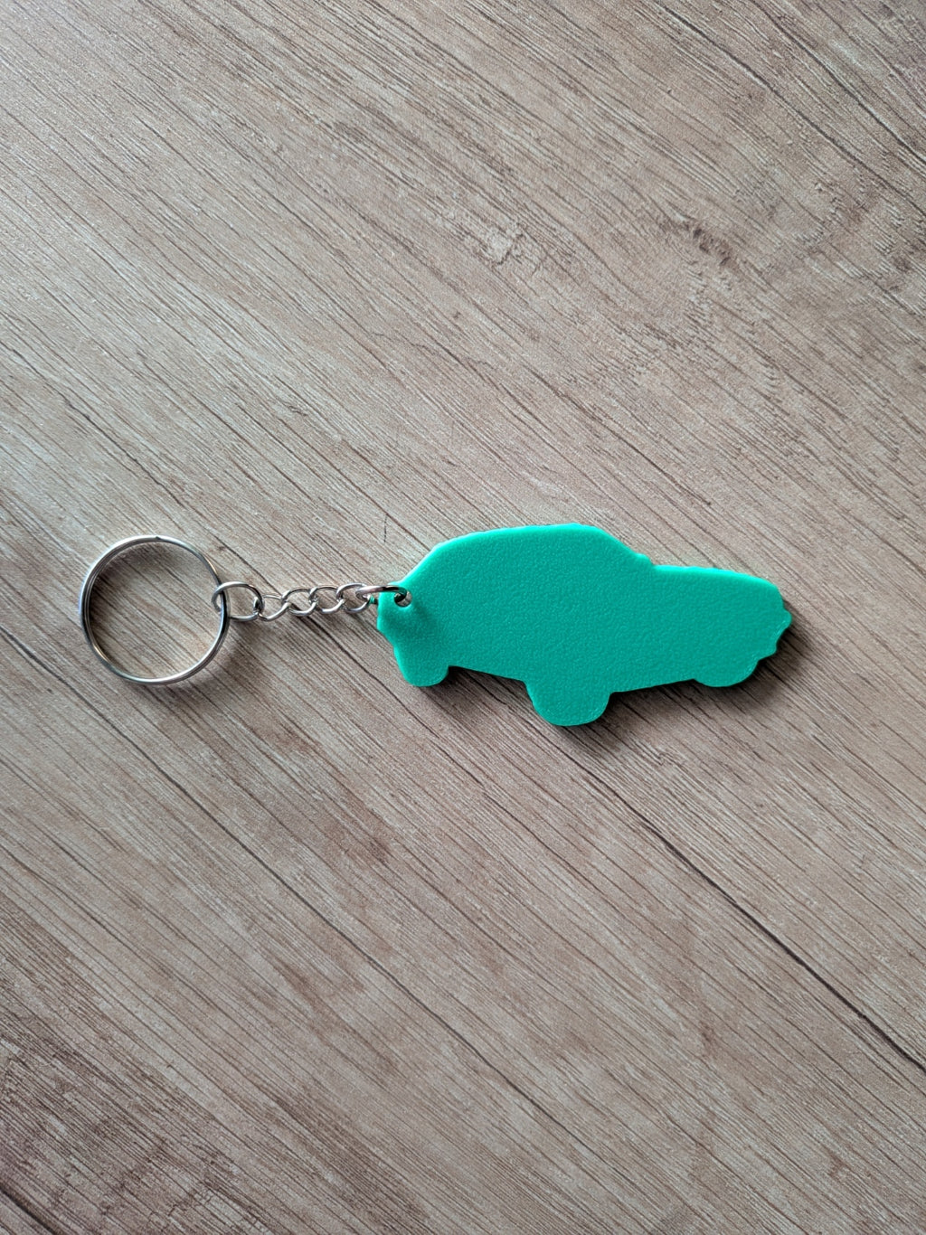 Retro Sportauto Groen Sleutelhanger