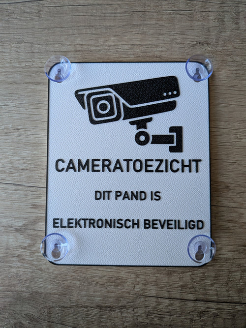 Cameratoezicht Bord Raam